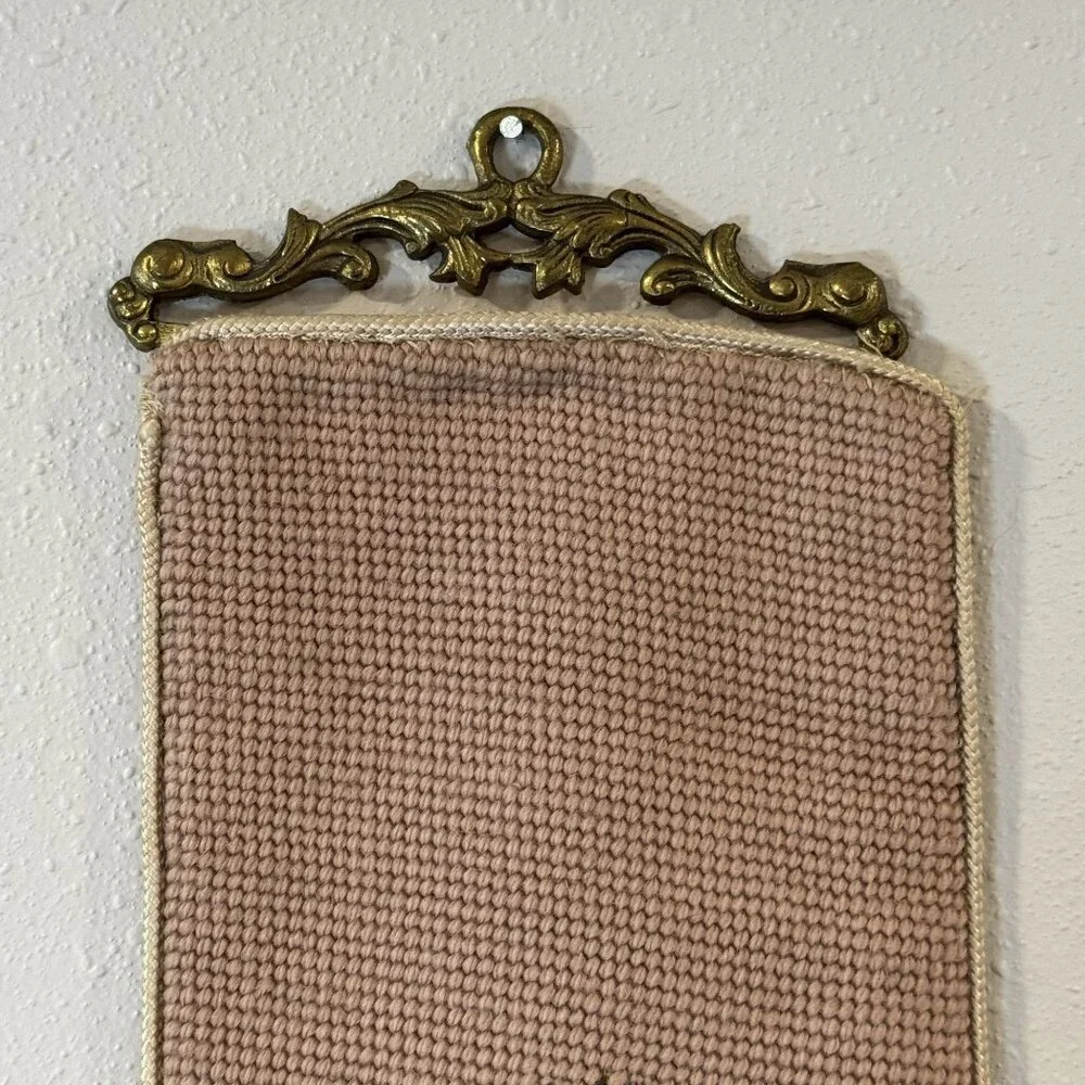 Vintage Fruit Needlepoint Bell Pull 69